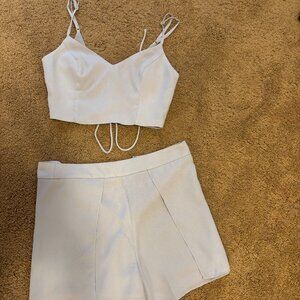Lulus Baby Blue Short/Shirt Set